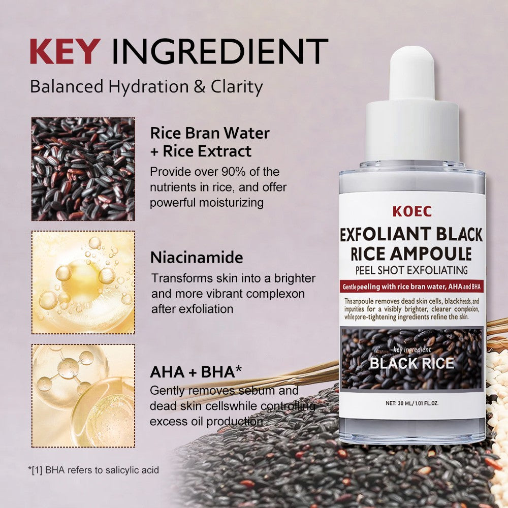Rice Ampoule Exfoliating Essence Glow Rice Peeling Ampoule Soft Exfoliating